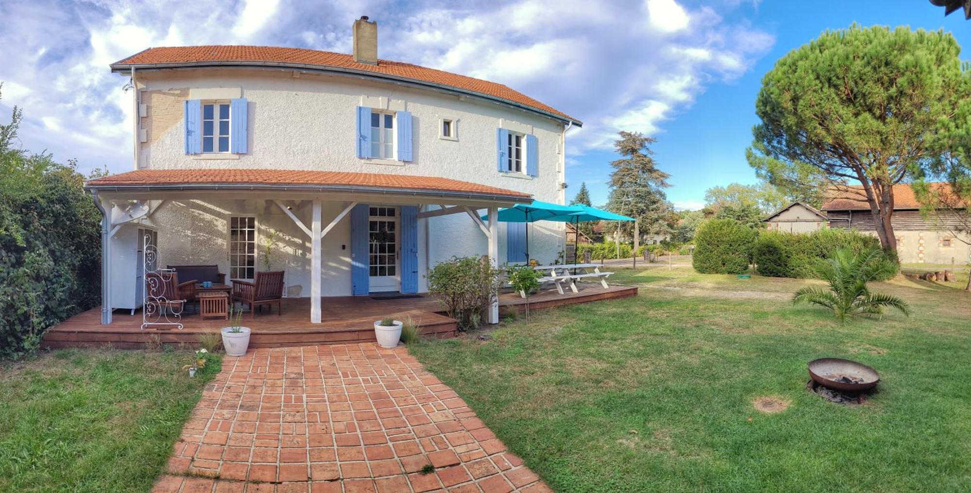 Charmante Maison Dans Les Landes X 10 Avec Piscine Et Salle D Escalade Lue Exterior foto